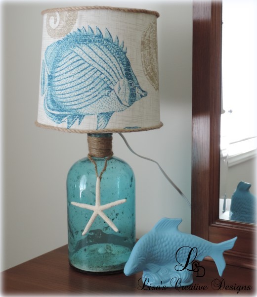 How to Make a Lamp {DIY Bottle Lamp} - The Inspired Room