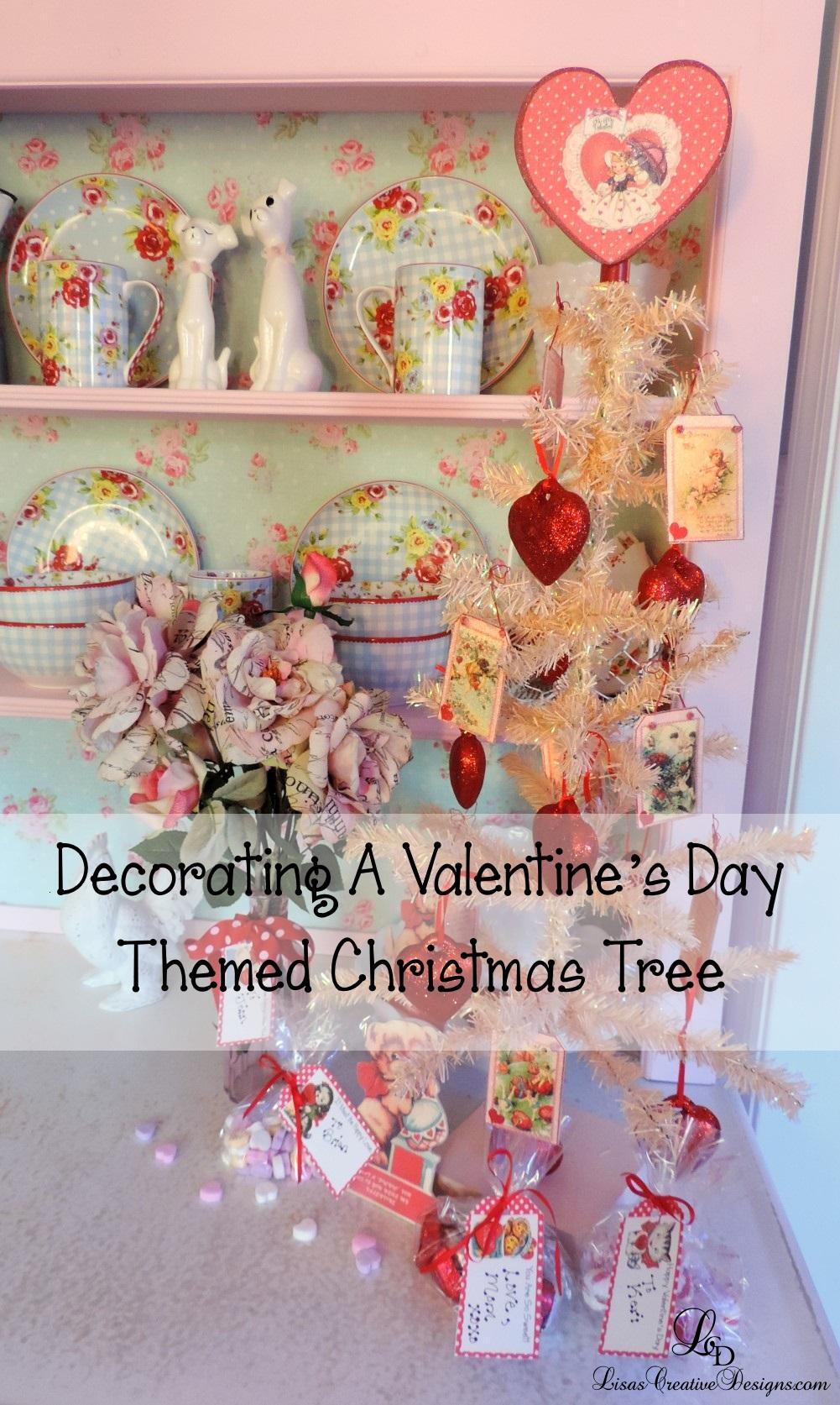 Decorating A Valentine's Day Themed Christmas Tree