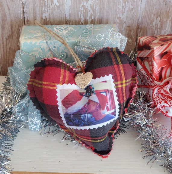 Custom Memorial Heart Ornament from Clothes